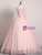 Pink Tulle Appliques Pearls Quinceanera Dress