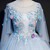 Blue Ball Gown Tulle Appliques Quinceanera Dress