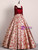 Burgundy Velvet Ball Gown Quinceanera Dress