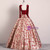 Burgundy Velvet Ball Gown Quinceanera Dress