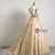 Champagne Tulle V-neck Long Sleeve Quinceanera Dress