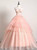 Pink Tulle Embroidery Appliques Strapless Quinceanera Dress