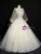 Champagne Tulle Puff Sleeve Appliques Quinceanera Dress