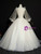 Champagne Tulle Puff Sleeve Appliques Quinceanera Dress