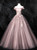 Pink Tulle Appliques Off the Shoulder Quinceanera Dress