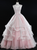 Pink Tulle Appliques Backless Quinceanera Dress