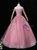 Pink Tulle Appliques Beading Quinceanera Dress