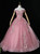 Pink Tulle Appliques Beading Quinceanera Dress