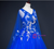 Royal Blue Tulle V-neck Appliques Quinceanera Dress