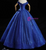 Royal Blue Sequins Appliques Beading Quinceanera Dress