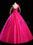 Fuchsia Tulle Pleats Crystal Beading Quinceanera Dress