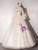 Champagne Tulle High Neck Long Sleeve Quinceanera Dress