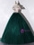 Dark Green Tulle Off the Shoulder Appliques Quinceanera Dress