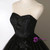 Black Tulle Lace V-neck Quinceanera Dress