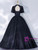 Black Tulle Lace Backless Beading Quinceanera Dress