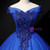 Royal Blue Tulle Appliques Beading Quinceanera Dress