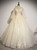 Yellow Tulle Long Sleeve Appliques Quinceanera Dress