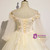 Yellow Tulle Long Sleeve Appliques Quinceanera Dress