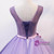 Purple Tulle Lace Appliques Pearls Quinceanera Dress