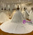 White Sequins Beading Straps Backless Luxury Wedding Dress