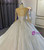 Tulle Sequins Long Sleeve Backless Beading Wedding Dress