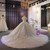 White Tulle 3D Appliques Off the Shoulder Beading Wedding Dress