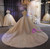 Sequins Short Sleeve High Neck Beading Wedding Dress