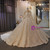 3D Appliques Beading Sequins Long Sleeve Wedding Dress
