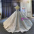 Luxury  Ball Gown Lace Beading Crystal Wedding Dress