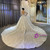 White 3D Appliques Long Sleeve Beading Wedding Dress