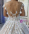 Tulle Appliques Cap Sleeve Backless Wedding Dress