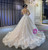 Tulle Appliques Cap Sleeve Backless Wedding Dress