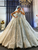 Dubai Luxury Lace Beading Crystal Long Sleeve Wedding Dress