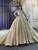 Wonderful Sequins Beading Long Sleeve Wedding Dress