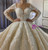 Sequins Lace Long Sleeve Backless Beading Wedding Dress