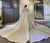 Glamorous White Sequins Beading Short Sleeve Wedding Dress