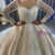 Long Sleeve Corset Sequins Beading Wedding Dress