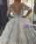 White Tulle 3D Appliques Beading Wedding Dress
