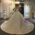 White Tulle Sequins Pearls Straps Wedding Dress