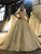 V-neck Beading Sequins V-neck Long Sleeve Wedding Dress