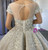 Advanced Sequins Beading Appliques Cap Sleeve Wedding Dress