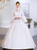 White Satin Long Sleeve Baroque Victorian Dress