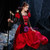 Satin Lace Long Sleeve Halloween Victorian Dress