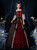Black Satin Lace Short Sleeve Bow Rococo Baroque Dress