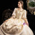 Champagne Satin Sequins Puff Sleeve Rococo Antonietta Dress