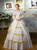 White Satin Lace Off the Shoulder Baroque Rococo Dress