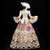 Coffee Lace Embroidery Appliques Antonietta Rococo Dress