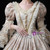 Long Sleeve V-neck Embroidery Lace Vintage Rococo Dress