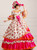 Fuchsia Ball Gown Satin Print Rococo Baroque Dress