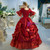 Ball Gown Square Appliques Short Sleeve Rococo Dress